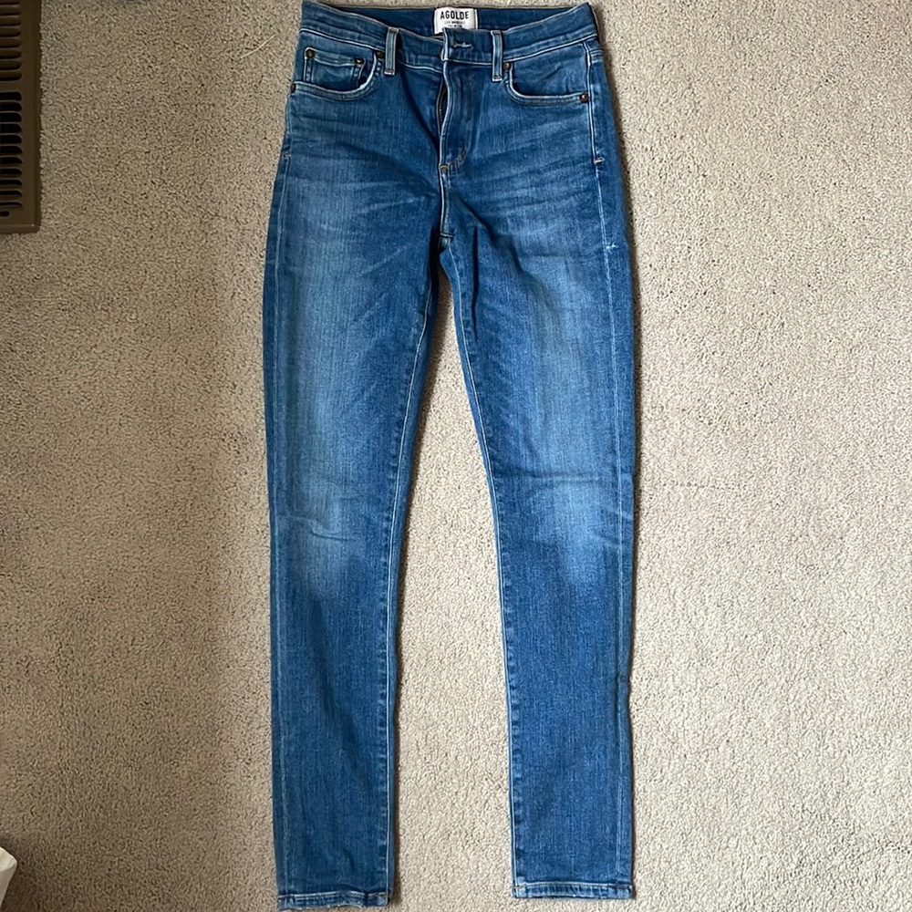 Agolde skinny jeans amour vert